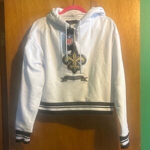 New Orleans Saints White Hoodie